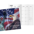 Patriotic Liberty Work Monthly Pocket Planner